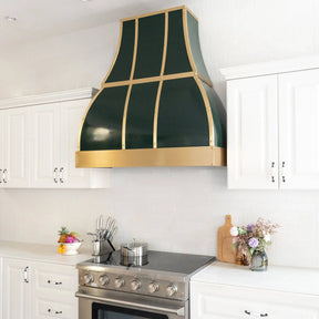 Fobest Dark Green Custom Stainless Steel Range Hood FSS-127-Stainless Steel Range Hood-Fobest