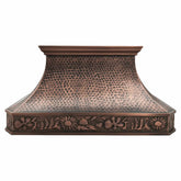 Fobest Decorative Copper Kitchen Hood with Sunflower Apron FCP-157-Copper Range Hood-Fobest