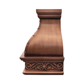 Fobest Decorative Handmade Copper Kitchen Hood FCP-275-Copper Range Hood-Fobest