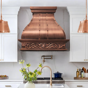 Fobest Decorative Handmade Copper Kitchen Hood FCP-275-Copper Range Hood-Fobest