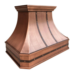 Fobest Farmhouse Antique Copper Range Hood FCP-7-Copper Range Hood-Fobest