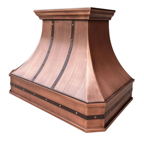 Fobest Farmhouse Antique Copper Range Hood FCP-7-Copper Range Hood-Fobest