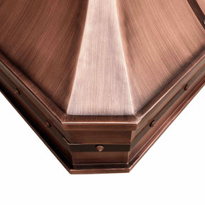 Fobest Farmhouse Antique Copper Range Hood FCP-7-Copper Range Hood-Fobest