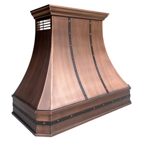 Fobest Farmhouse Antique Copper Range Hood FCP-7-Copper Range Hood-Fobest