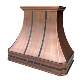 Fobest Farmhouse Antique Copper Range Hood FCP-7-Copper Range Hood-Fobest