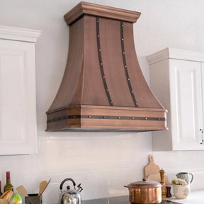 Fobest Farmhouse Antique Copper Range Hood FCP-7-Copper Range Hood-Fobest