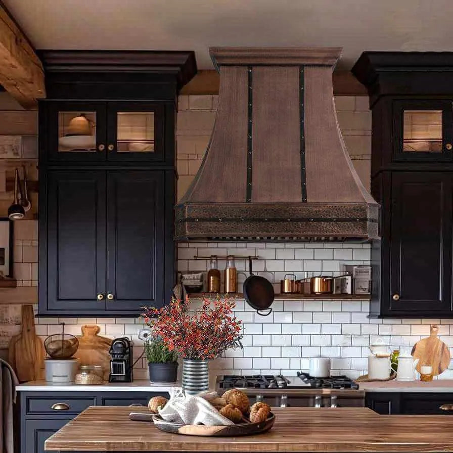 Fobest Farmhouse Antique Copper Range Hood FCP-7-Copper Range Hood-Fobest