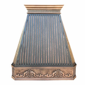 Fobest Farmhouse Copper Range Hood with Fence Straps FCP-20-Copper Range Hood-Fobest
