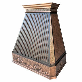 Fobest Farmhouse Copper Range Hood with Fence Straps FCP-20-Copper Range Hood-Fobest