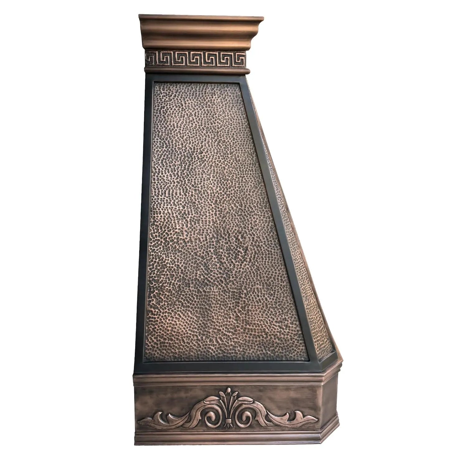Fobest Farmhouse Copper Range Hood with Fence Straps FCP-20-Copper Range Hood-Fobest