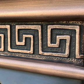 Fobest Farmhouse Copper Range Hood with Fence Straps FCP-20-Copper Range Hood-Fobest