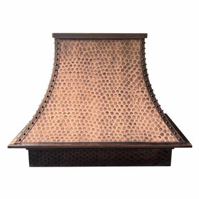 Fobest Farmhouse Copper Range Hood with Light Hammered Texture FCP-199-Copper Range Hood-Fobest