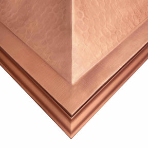 Fobest Farmhouse Copper Range Hood with Rustic Crown FCP-31-Copper Range Hood-Fobest