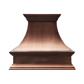 Fobest Farmhouse Copper Range Hood with Rustic Crown FCP-31-Copper Range Hood-Fobest