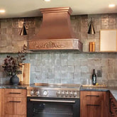 Fobest Farmhouse Copper Range Hood with Vintage Apron FCP-67-Copper Range Hood-Fobest