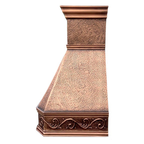 Fobest Farmhouse Copper Vent Hood with Vintage Design FCP-26-Copper Range Hood-Fobest