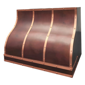 Fobest Fire Copper Range Hood with Riveted Straps FCP-265-Copper Range Hood-Fobest