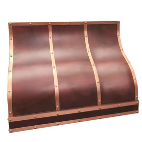 Fobest Fire Copper Range Hood with Riveted Straps FCP-265-Copper Range Hood-Fobest