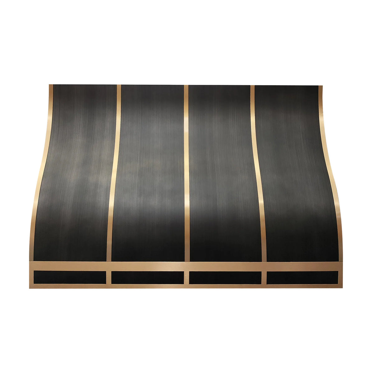 Fobest Grey & Brass Custom Kitchen Hoods Stainless Steel Finish FSS-433-Stainless Steel Range Hood-Fobest
