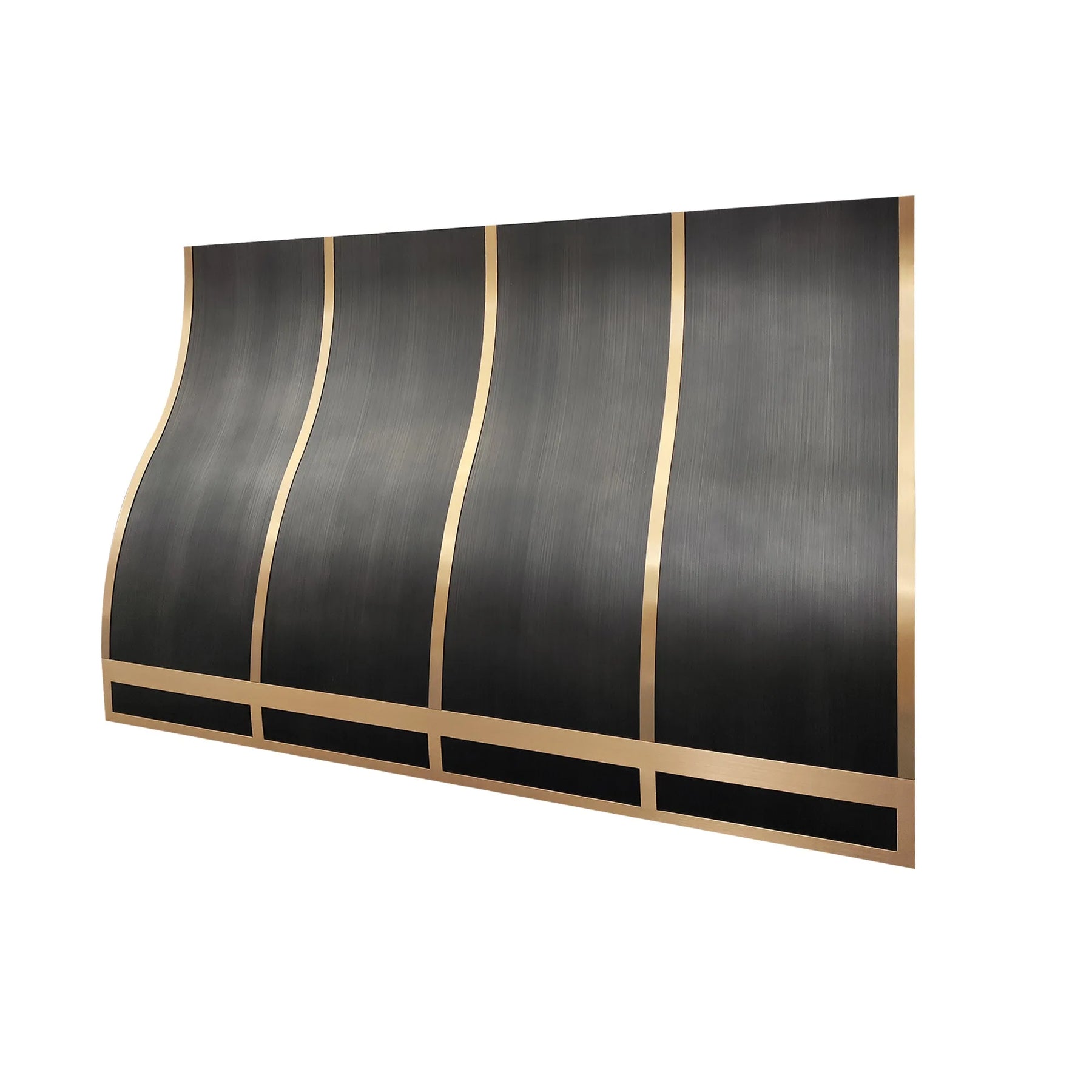 Fobest Grey & Brass Custom Kitchen Hoods Stainless Steel Finish FSS-433-Stainless Steel Range Hood-Fobest