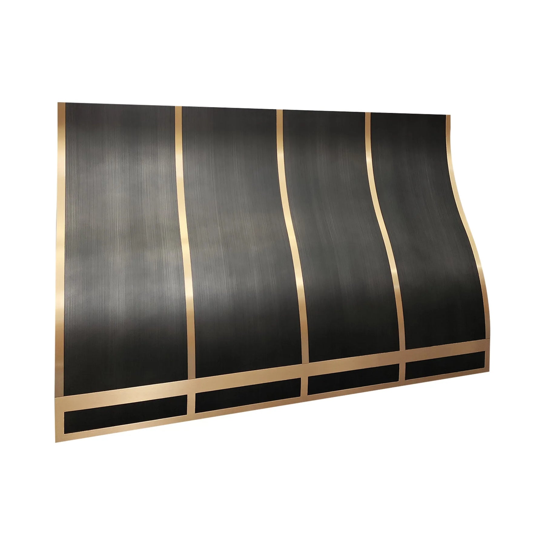 Fobest Grey & Brass Custom Kitchen Hoods Stainless Steel Finish FSS-433-Stainless Steel Range Hood-Fobest