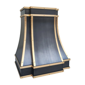Fobest Grey Stainless Steel Range Hood with Brass Color FSS-313-Stainless Steel Range Hood-Fobest