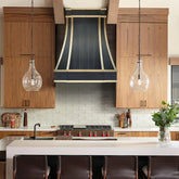 Fobest Grey Stainless Steel Range Hood with Brass Color FSS-313-Stainless Steel Range Hood-Fobest