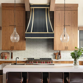 Fobest Grey Stainless Steel Range Hood with Brass Color FSS-313-Stainless Steel Range Hood-Fobest