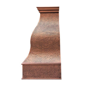 Fobest Hammered Copper Kitchen Hood FCP-12-Copper Range Hood-Fobest