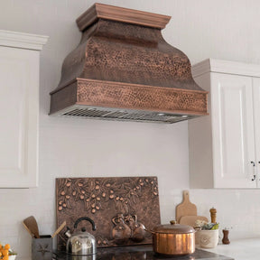 Fobest Hammered Copper Kitchen Hood FCP-12-Copper Range Hood-Fobest