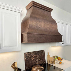 Fobest Hammered Copper Kitchen Hood FCP-12-Copper Range Hood-Fobest