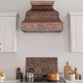 Fobest Hammered Copper Kitchen Hood FCP-12-Copper Range Hood-Fobest