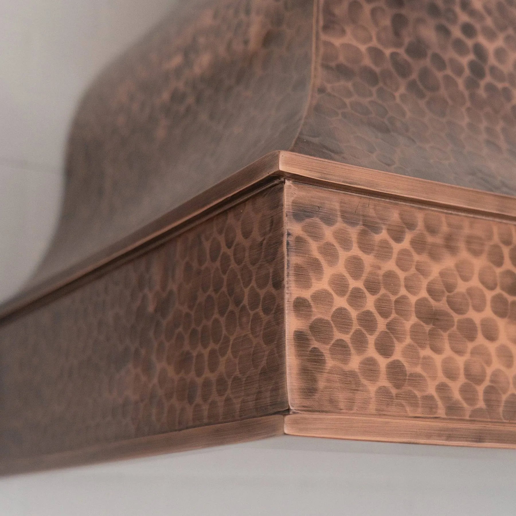 Fobest Hammered Copper Kitchen Hood FCP-12-Copper Range Hood-Fobest