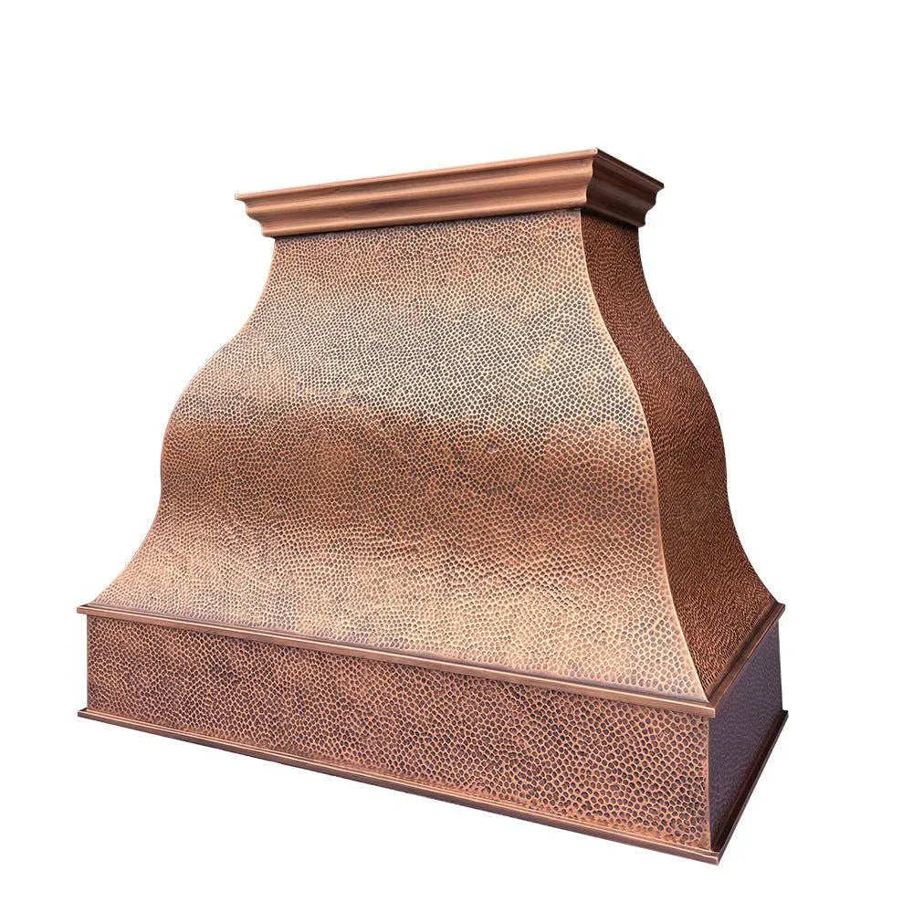 Fobest Hammered Copper Kitchen Hood FCP-12-Copper Range Hood-Fobest