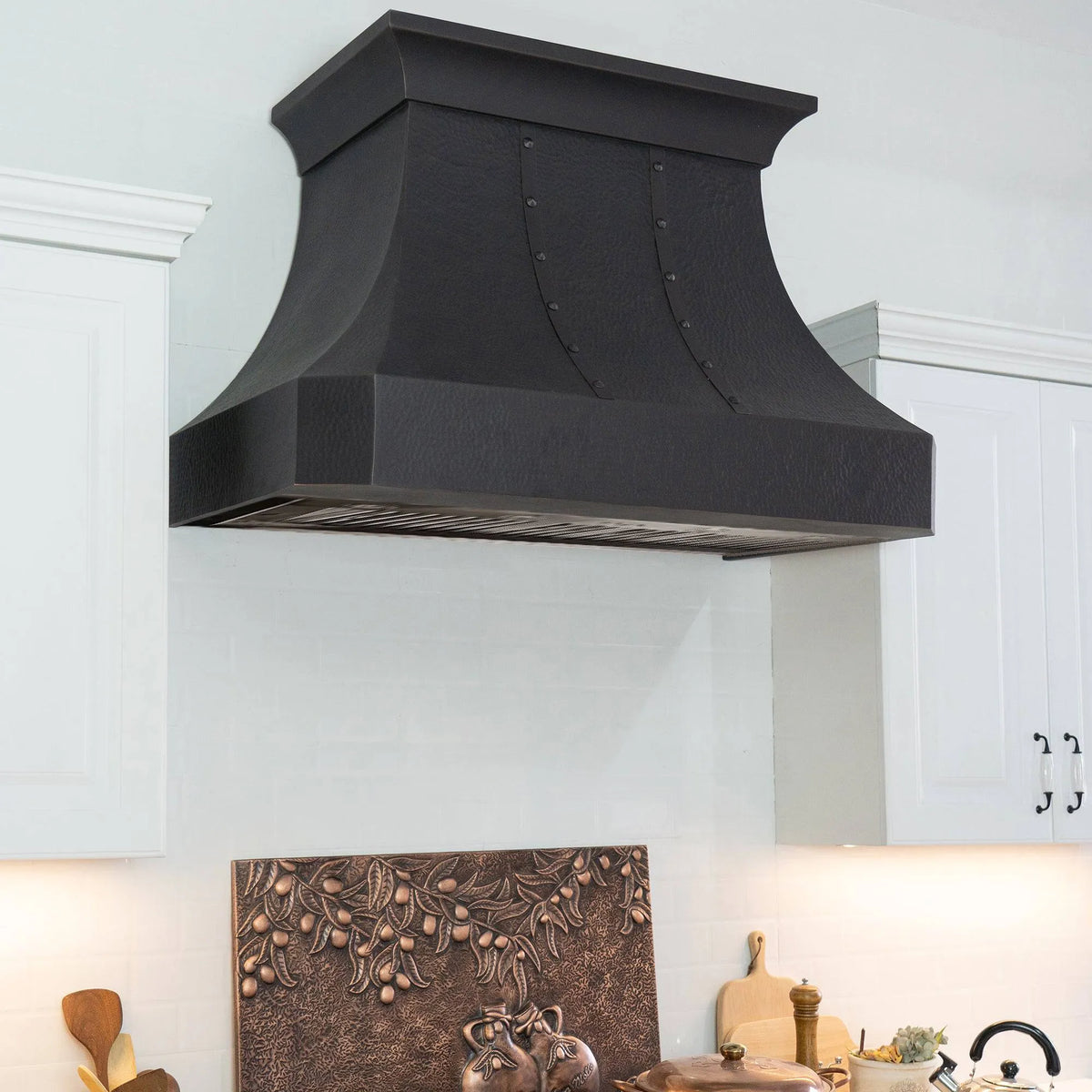 Fobest Hammered Copper Metal Range Hood FCP-59-Copper Range Hood-Fobest