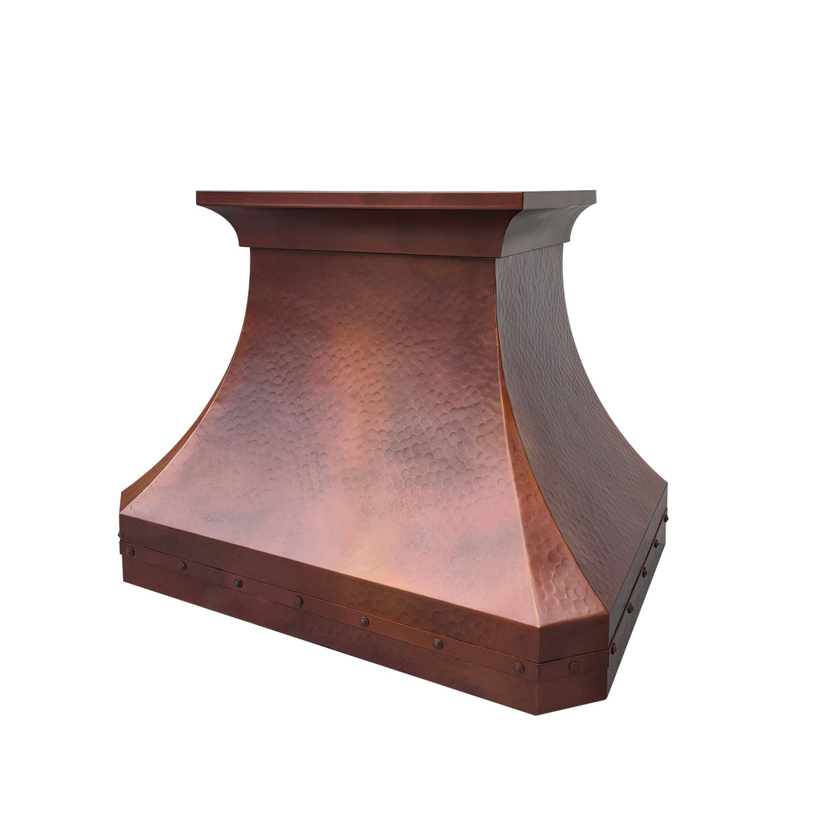 Fobest Hammered Copper Range Hood with Fire Finish FCP-255-Copper Range Hood-Fobest