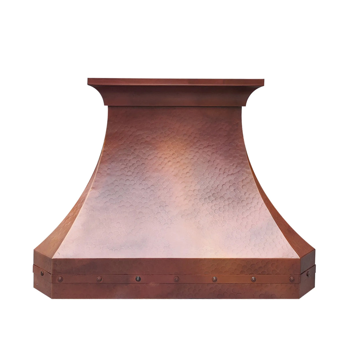 Fobest Hammered Copper Range Hood with Fire Finish FCP-255-Copper Range Hood-Fobest
