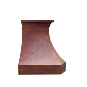 Fobest Hammered Copper Range Hood with Fire Finish FCP-255-Copper Range Hood-Fobest