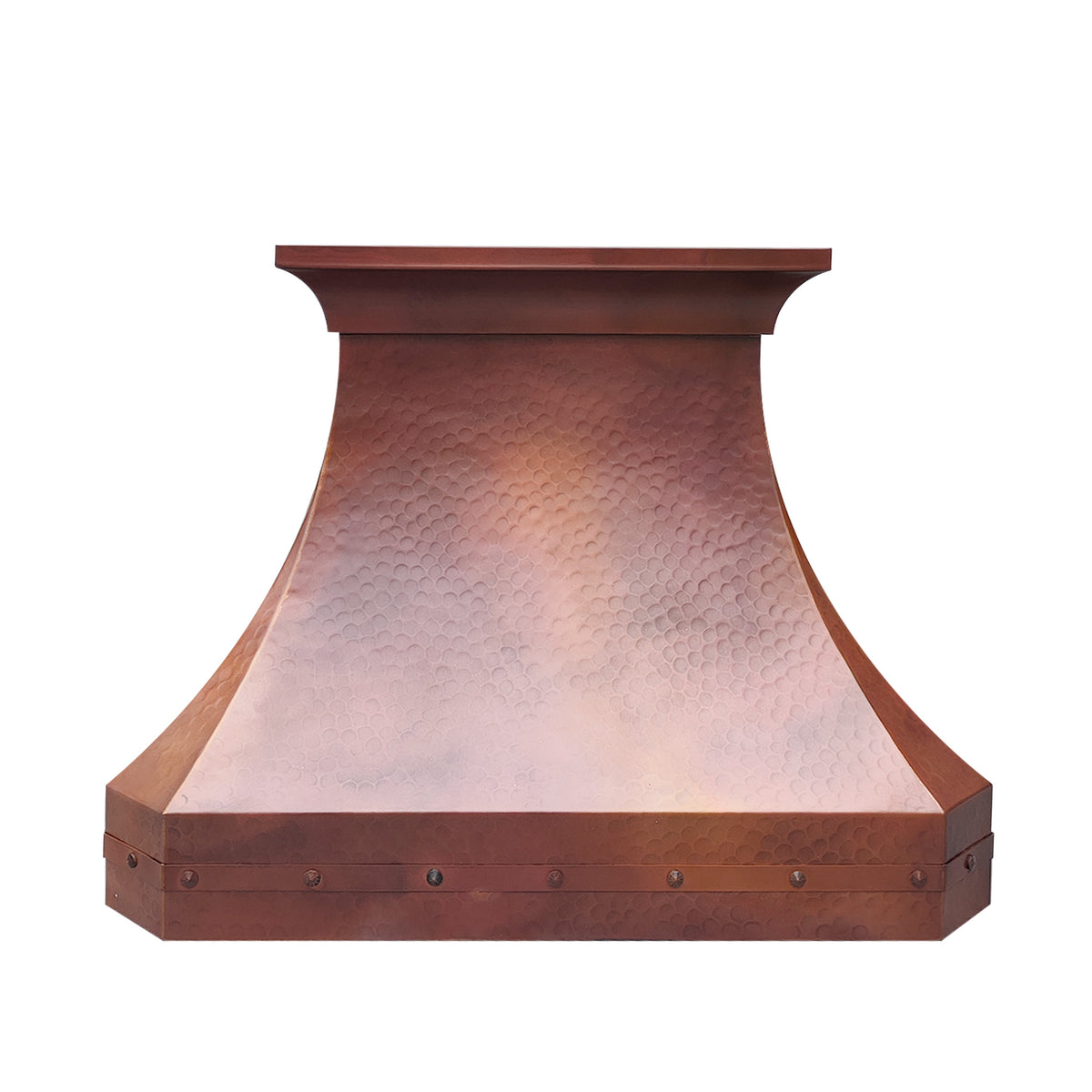 Fobest Hammered Copper Range Hood with Fire Finish FCP-255-Copper Range Hood-Fobest