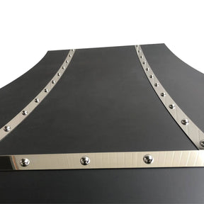 Fobest Handcrafted Black Stainless Steel Range Hood FSS-89-Stainless Steel Range Hood-Fobest
