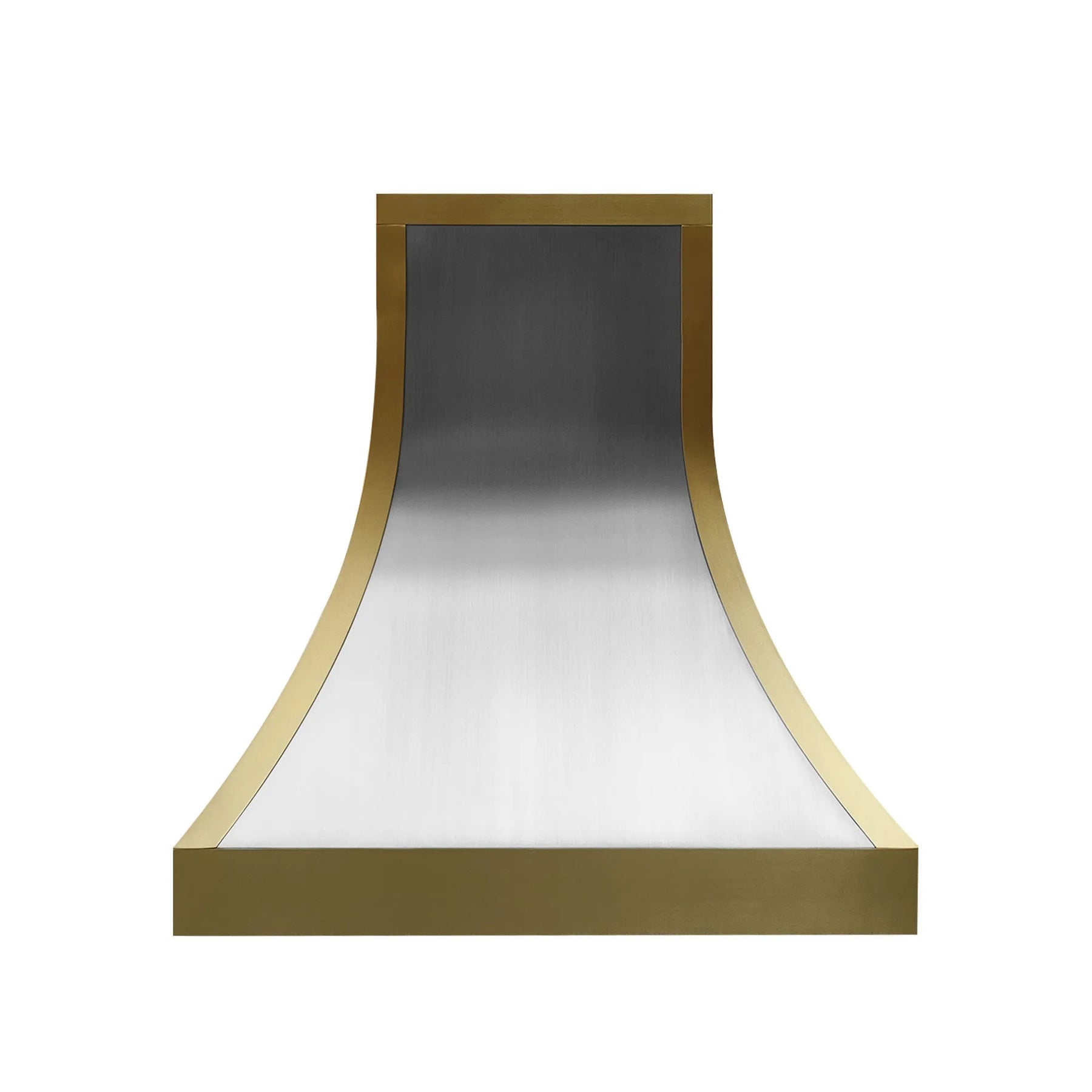 Fobest Handcrafted Stainless Steel Range Hood with Brass Band FSS-94-Stainless Steel Range Hood-Fobest