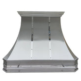 Fobest Island Range Hood with Polished Straps FSS-368-Stainless Steel Range Hood-Fobest