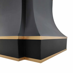 Fobest Kichen Stove Hood Black Stainless Steel Finish FSS-250-Stainless Steel Range Hood-Fobest
