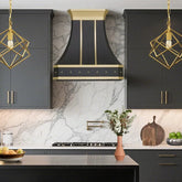 Fobest Kitchen Metal Range Hood with Brass Crown FSS-370-Stainless Steel Range Hood-Fobest