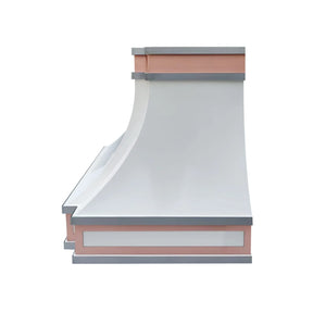 Fobest Kitchen Range Hood with Copper Trims FSS-346-Stainless Steel Range Hood-Fobest