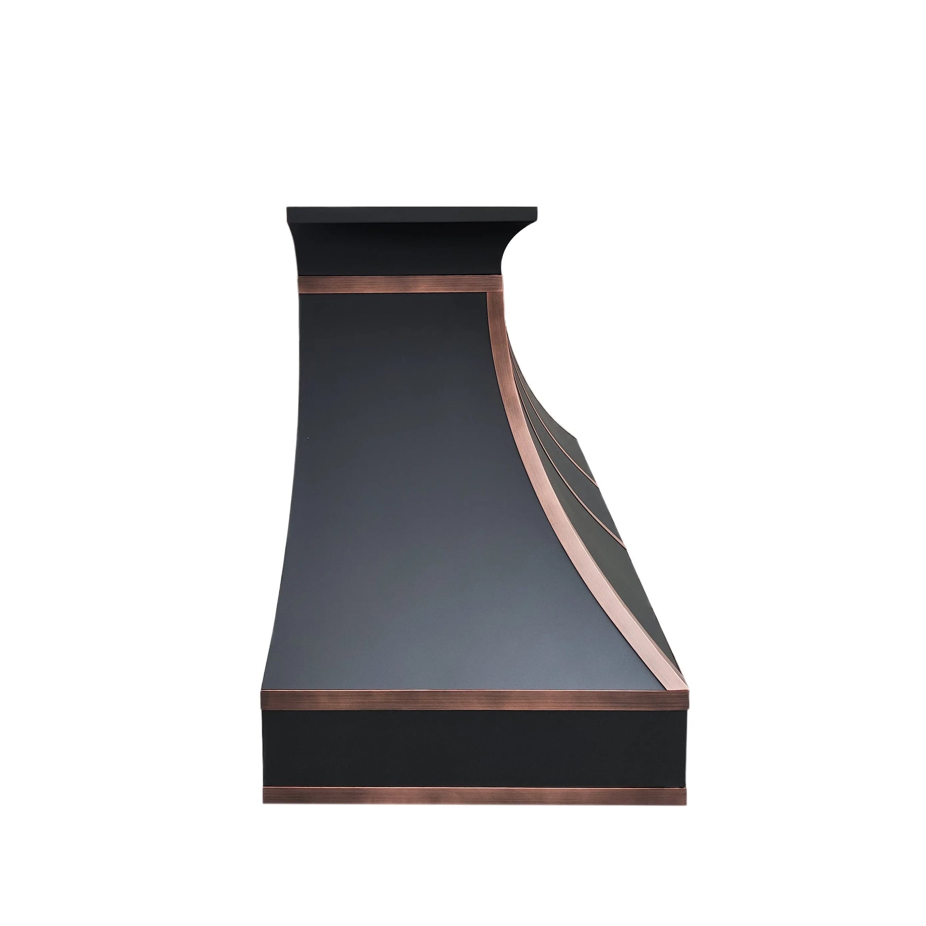 Fobest Kitchen Vent Hood with Antique Copper Band FSS-354-Stainless Steel Range Hood-Fobest