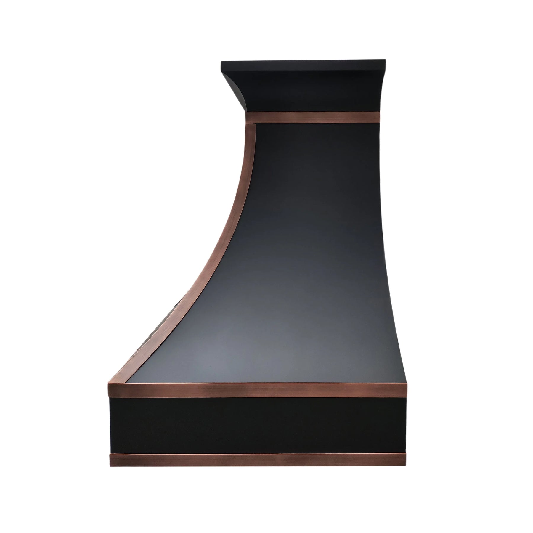 Fobest Kitchen Vent Hood with Antique Copper Band FSS-354-Stainless Steel Range Hood-Fobest