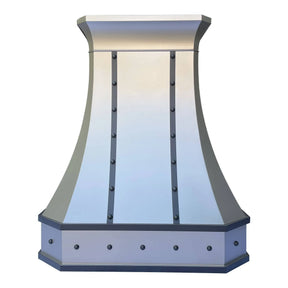Fobest Matte Stainless Steel Range Hood with Black Straps FSS-112-Stainless Steel Range Hood-Fobest