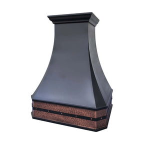 Fobest Metal Range Hood with Hammered Copper Base FCP-276-Copper Range Hood-Fobest