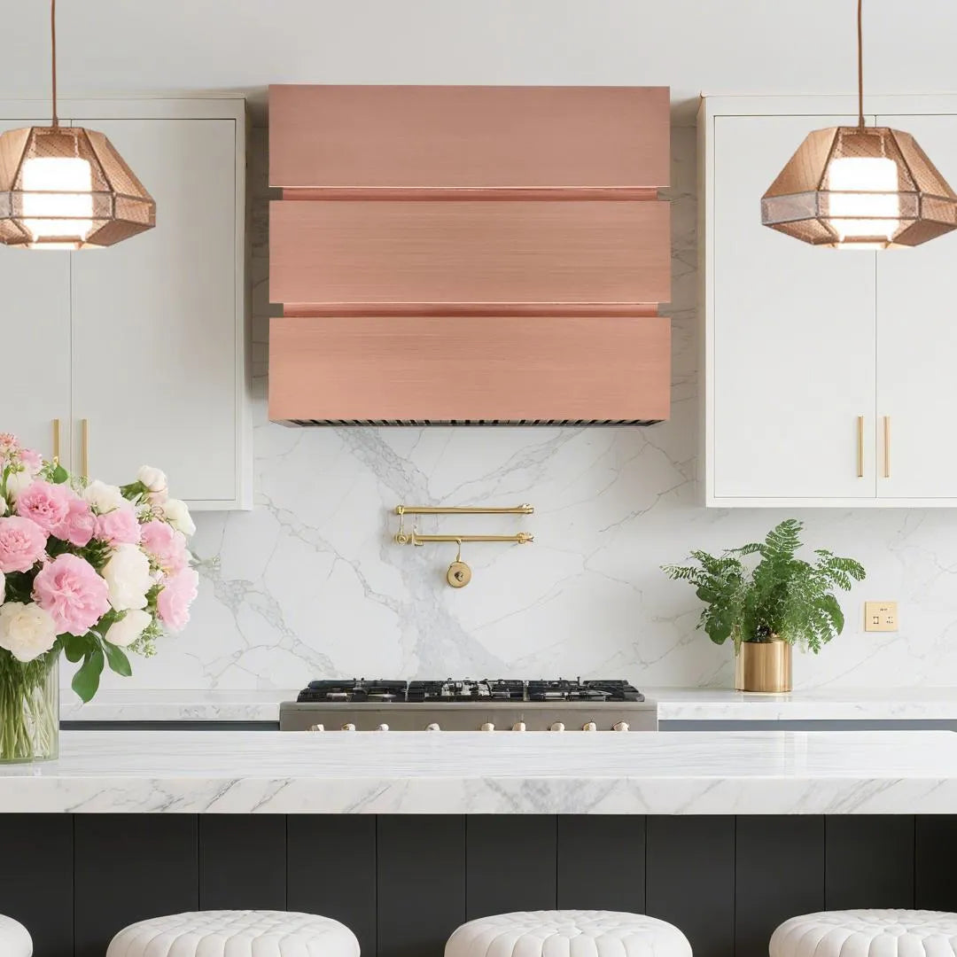 Fobest Modern Box Copper Range Hood FCP-256-Copper Range Hood-Fobest